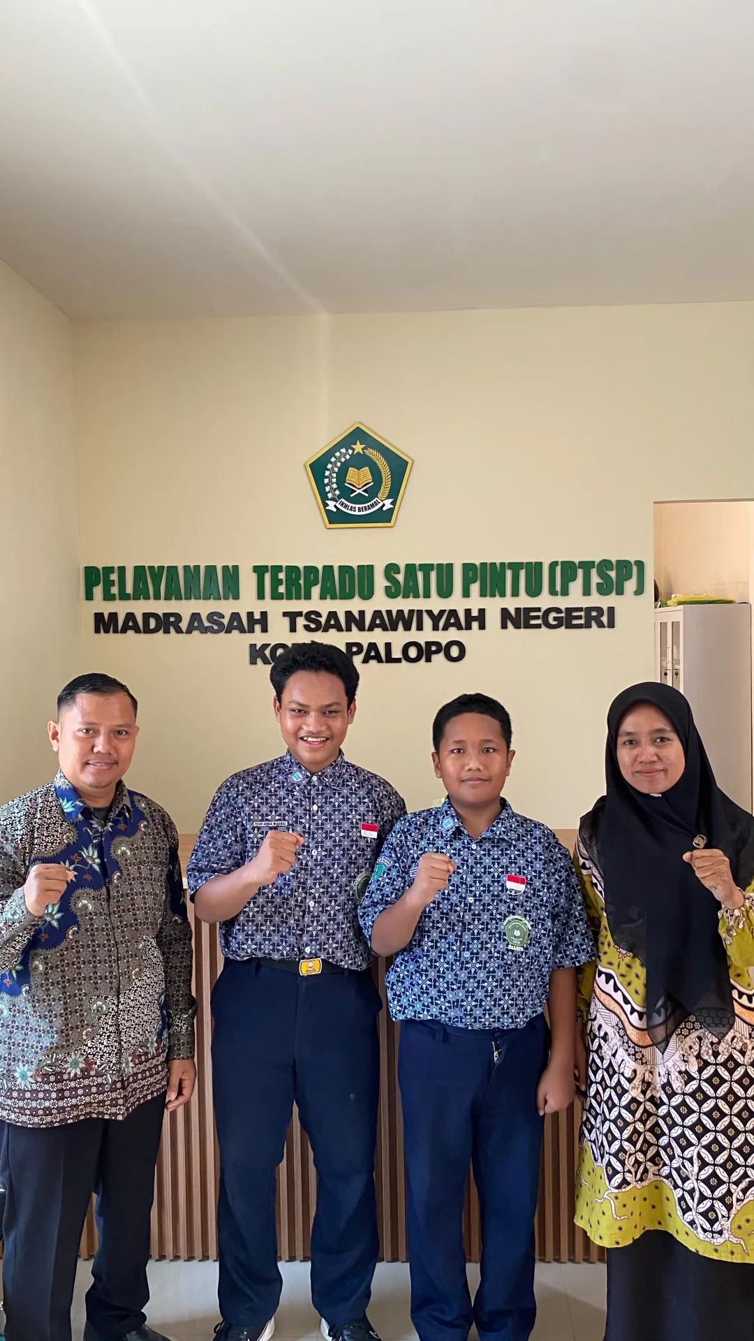 Tiga Siswa MTSN Kota Palopo Melaju Ke tingkat Nasional Ajang Geometri UNM 2026